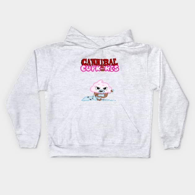 Cupcake T-shirt - Cannibal CupKake Kids Hoodie by CannibalCupkake